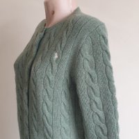 POLO Ralph Lauren Cable Wool / Cashmere Cardigan Knit Womens Size M НОВО! ОРИГИНАЛ! Дамски Пуловер -, снимка 7 - Жилетки - 44459238