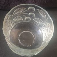 Vintage ART стъклена ваза / купа / бонбониера, снимка 6 - Декорация за дома - 44670733