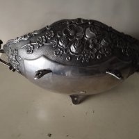 посребрена метална купа в  стил арт деко, снимка 5 - Други ценни предмети - 41818818