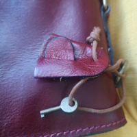 Продавам италианска луксозна бизнес чанта от мека телешка кожа с красива патина, снимка 6 - Чанти - 44920565