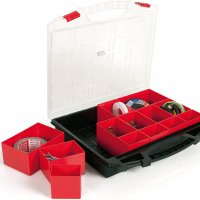 Пластмасов куфар TAYG № 59 (за кутии за дребни части, с колелца, телескопична дръжка, снимка 6 - Други инструменти - 39960184
