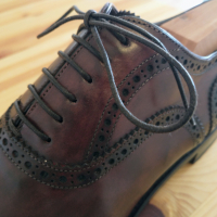 Santoni Oxford Brogue Goodyear + подарък, снимка 6 - Официални обувки - 36499461