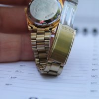 Японски дамски часовник ''Seiko 5'' позлатен, снимка 12 - Дамски - 41435549