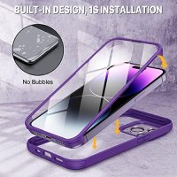 Нов калъф кейс с протектор за екран телефон iPhone 14 Pro/6.1 инча Защита Айфон, снимка 5 - Калъфи, кейсове - 41115754