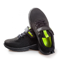 Детски маратонки в черен цвят с лепенка Grand Attack, снимка 2 - Детски обувки - 44598574