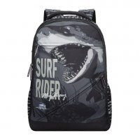 Училищна раница за момче, черна акула Surf Rider, снимка 1 - Раници - 33805135