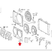 Дифузьор за Mercedes-Benz C класа W202, снимка 1 - Части - 41321930