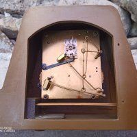 Стар каминен часовник, Ретро арт винтидж, made in GERMANY, снимка 9 - Антикварни и старинни предмети - 35932542