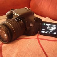 фотоапарат Canon EOS 600D с обектив Canon 18-55мм + фото чанта, снимка 2 - Фотоапарати - 41966049