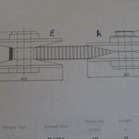 Вариаторни шайби комплект Berges F100B/R100B variable speed pulley Ф120/Ф19, снимка 13 - Резервни части за машини - 42365133