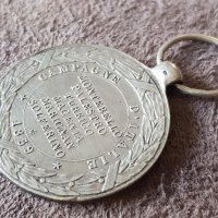 Френски империален възпоменателен медал от Италианката кампания 1859, снимка 7 - Антикварни и старинни предмети - 41344222