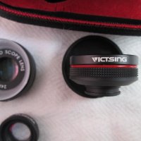 VICTSING комплект американски лещи 3 в 1 за смартфон, таблет и лаптоп., снимка 3 - Обективи и филтри - 36009372