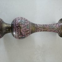 Индийска месингова ваза 20 см. , снимка 2 - Други стоки за дома - 35692145