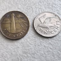 Монети. Карибски басеин. Барбадос. 1 долар и 0.25, 5, 1  цента. 4 бр., снимка 5 - Нумизматика и бонистика - 42425154