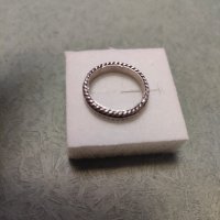 Сребърен пръстен халка (24), снимка 3 - Пръстени - 41473294