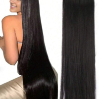 Качествена дълга коса/ цял екстеншън за по-голям обем и дължина на косата 100гр, дължина 60см, снимка 4 - Аксесоари за коса - 44729520