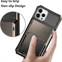 Нов Удароустойчив калъф за телефон джоб за карти iPhone 13 Samsung S22 Айфон Самсунг, снимка 4 - Калъфи, кейсове - 36000456