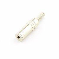 Букса за кабел метална STEREO 3,5mm JACK(ж), снимка 1 - Друга електроника - 42372878