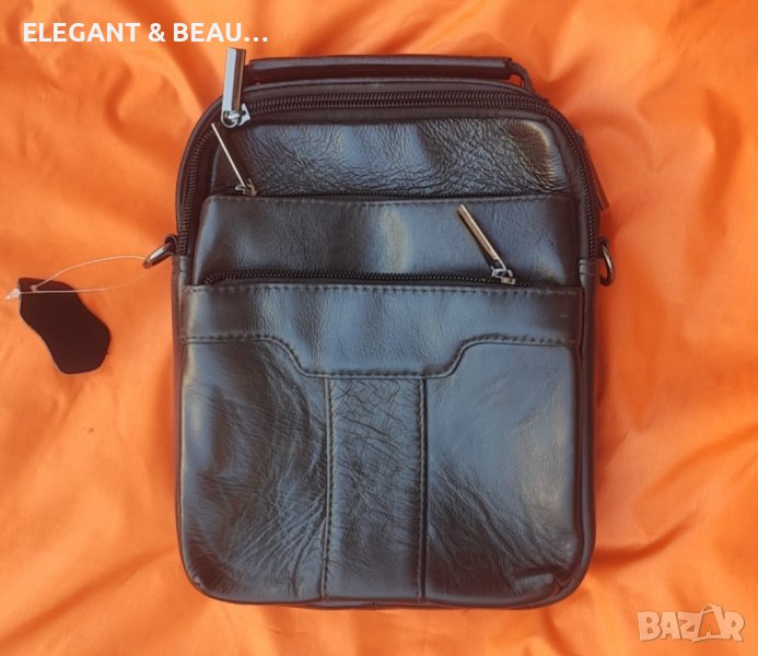 Мъжка кожена чанта от естествена кожа, снимка 1