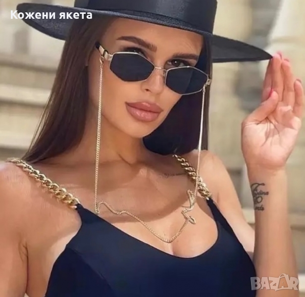 Слънчеви очила с верижка , снимка 1