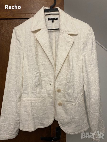 Бяло нежно сако тип барок стил, снимка 1