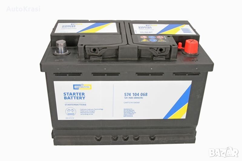 Акумулатор CARTECHNIC 12V 74AH  680A, снимка 1