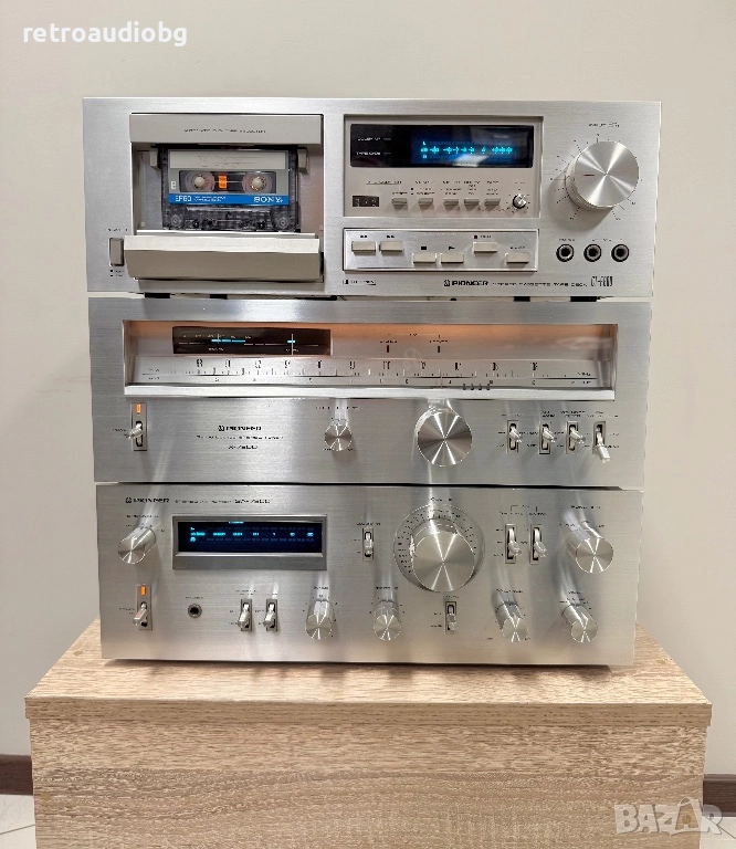 🔊Топ ретро аудио сет - система PIONEER усилвател, дек, тунер - синя серия - Made in Japan🔊, снимка 1