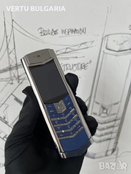 Vertu Signature 4G Navy Alligator 2021, снимка 1