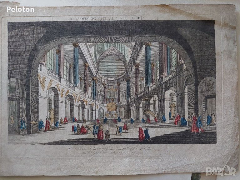 Френска гравюра от 18-ти век , снимка 1