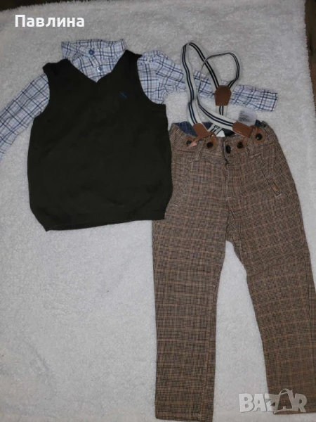 Бебешки комплект за момче от 3 Части H&M - 12-18 месеца, снимка 1