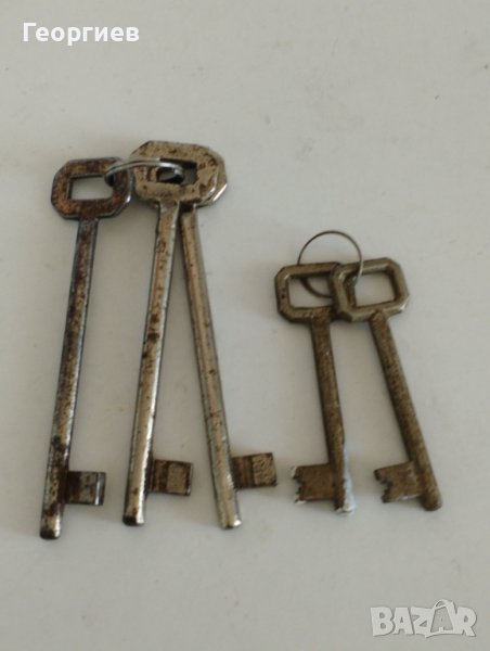 3 бр.Стари голями железни ключове за брави-11 см-, снимка 1