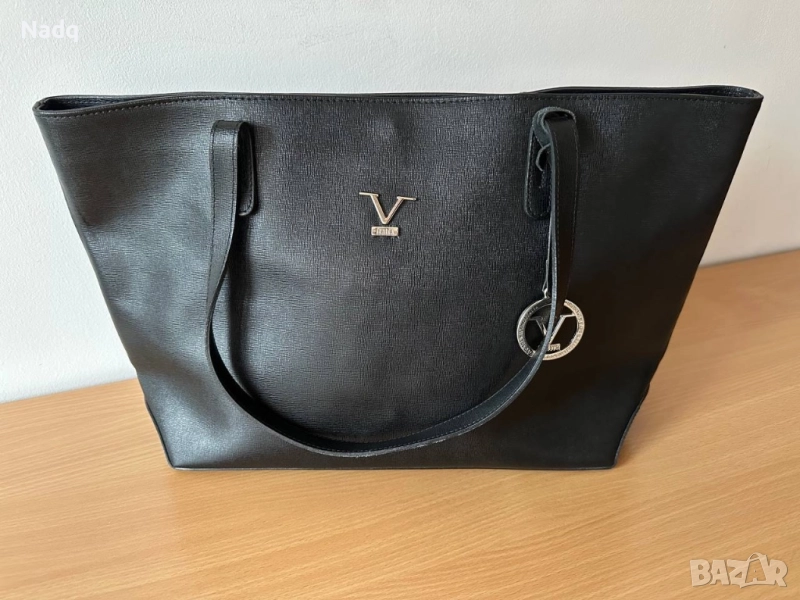 Оригинална дамска чанта Versace – естествена кожа, Made in Italy, снимка 1