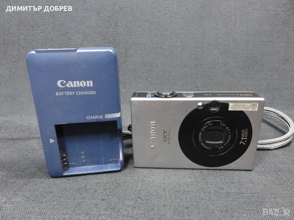 ЦИФРОВ ФОТОАПАРАТ CANON DIGITAL IXUS 70 IXY DIGITAL 10 POWERSHOT SD1000 7.1MP DIGITAL CAMERA, снимка 1