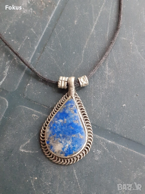 Висулка мадальон гердан колие огърлица носия Лапис лазули, снимка 1