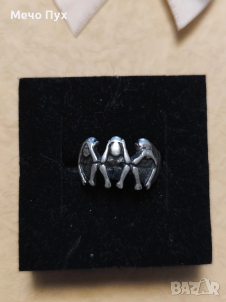 Сребърен пръстен (285), снимка 1