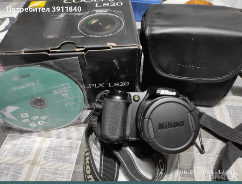 Фотоапарат NIKON COOLPIX L820, снимка 1