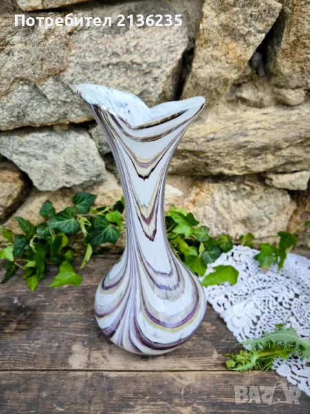 Ваза Мурано 30см, снимка 1