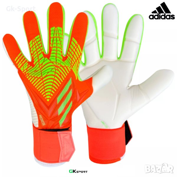 Вратарски ръкавици ADIDAS PREDATOR GL COMPETITION SOLAR RED/TEAM SOLAR GREEN размер 7.5, снимка 1