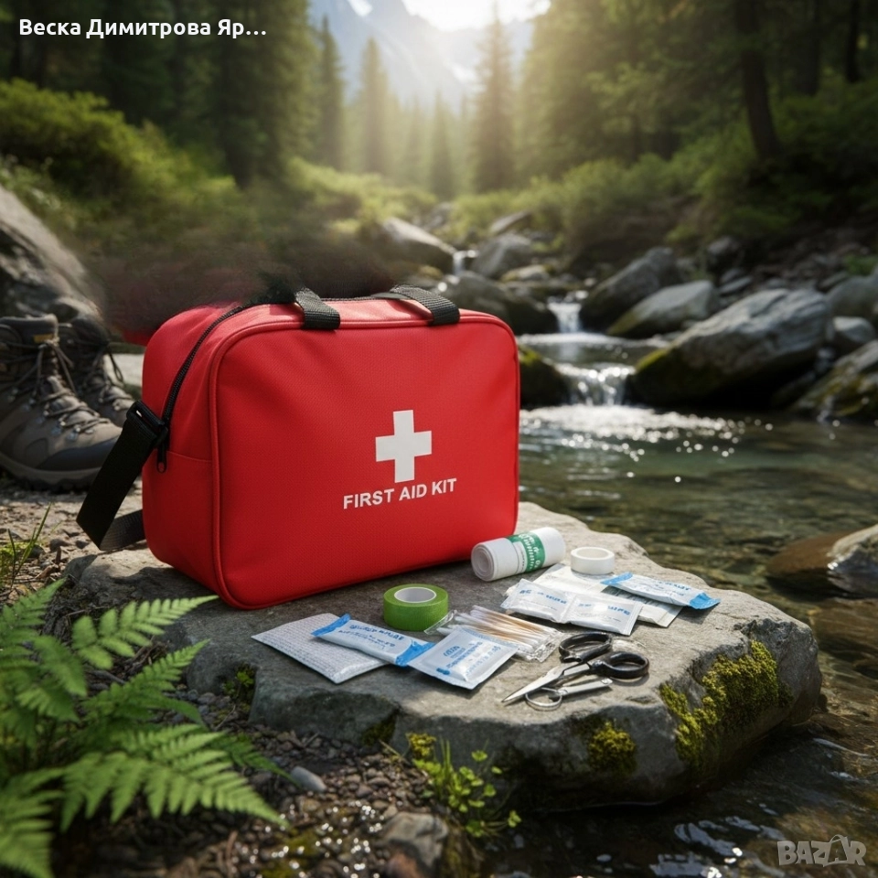 Комплект за първа помощ 173 елемента – Незаменим помощник за пътувания, къмпинг и автомобил, снимка 1
