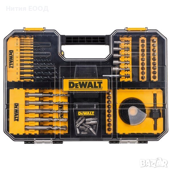 Комплект в куфарче свредла и накрайници Dewalt DT71583, 102 части, снимка 1