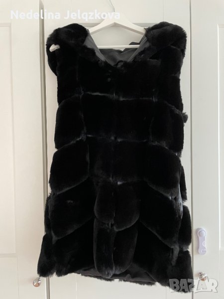 Дълго пухено елече, снимка 1