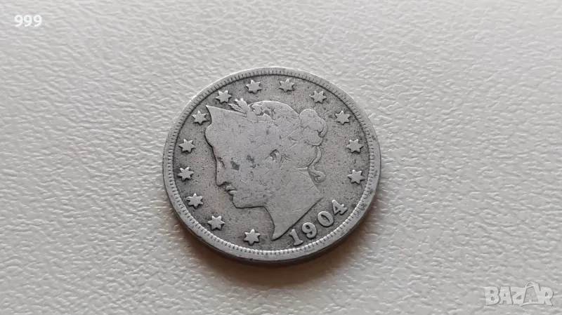 5 цента 1904 САЩ - LIBERTY, снимка 1