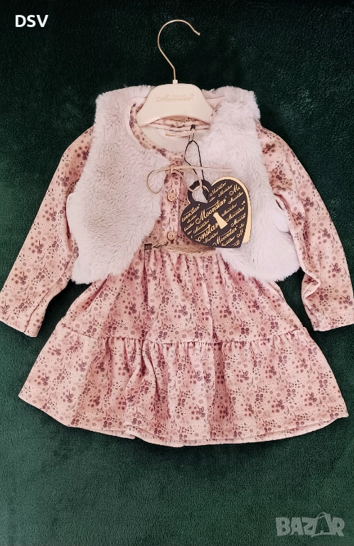 Детска рокля р-р74см 6м.- 9м., снимка 1