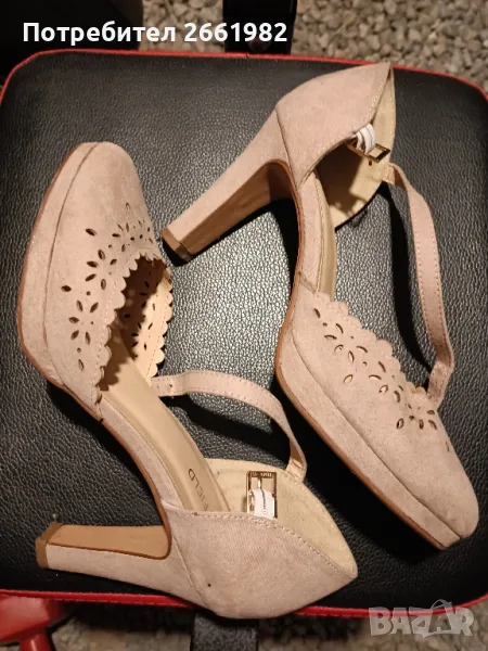 Красиви обувки на ток - пепел от роза - Anna Field , снимка 1