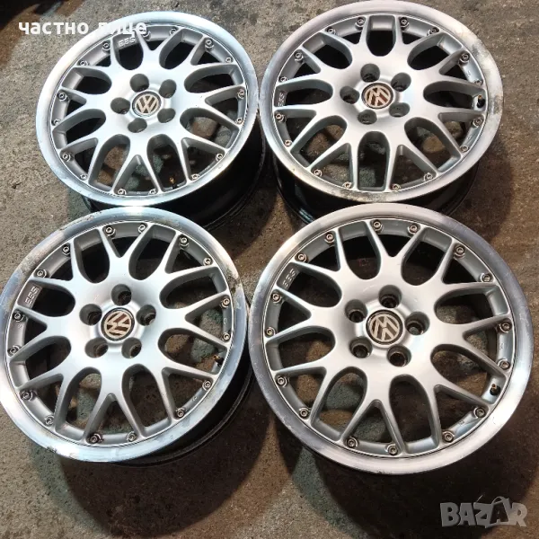 BBS   оригинални VW  разглобяеми 16 цола 5Х100, снимка 1