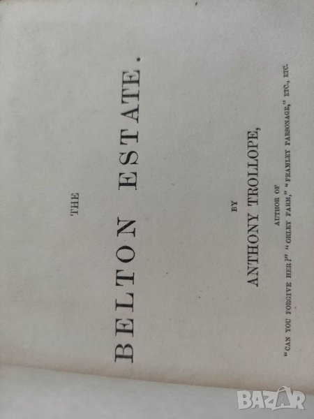 Продавам книга "The Belton estate .Anthony Trollope 1866 London.  , снимка 1