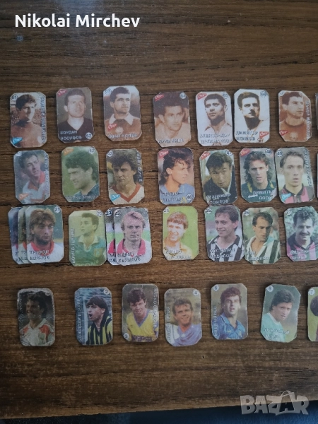 Колекция с български футболисти от кибрити 1994та година , снимка 1