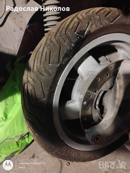 задна гума с джанта за Piaggio x9 , снимка 1