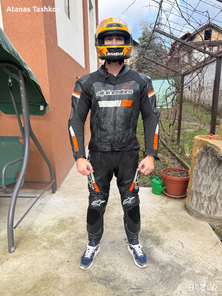 Alpinestars EU58 кожен екип 2 части, снимка 1