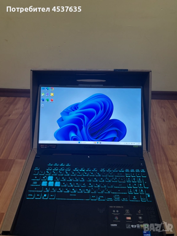 Gaming laptop Asus tuf f15, снимка 1